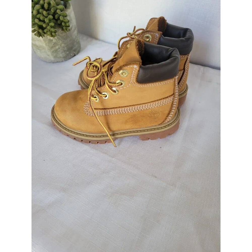 Timberland Toddlers 6 Inch Premium Waterproof Boots Lace Up Size 8